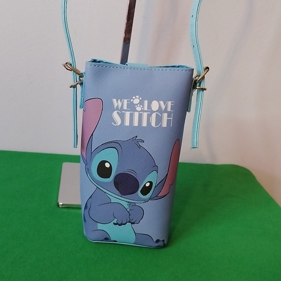 "We Love Stitch" Cell Phone Pouch / Crossbody Purse - Picture 2 of 6